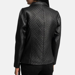 Aurelia Casual Suit Style Women’s Leather Blazer Jacket