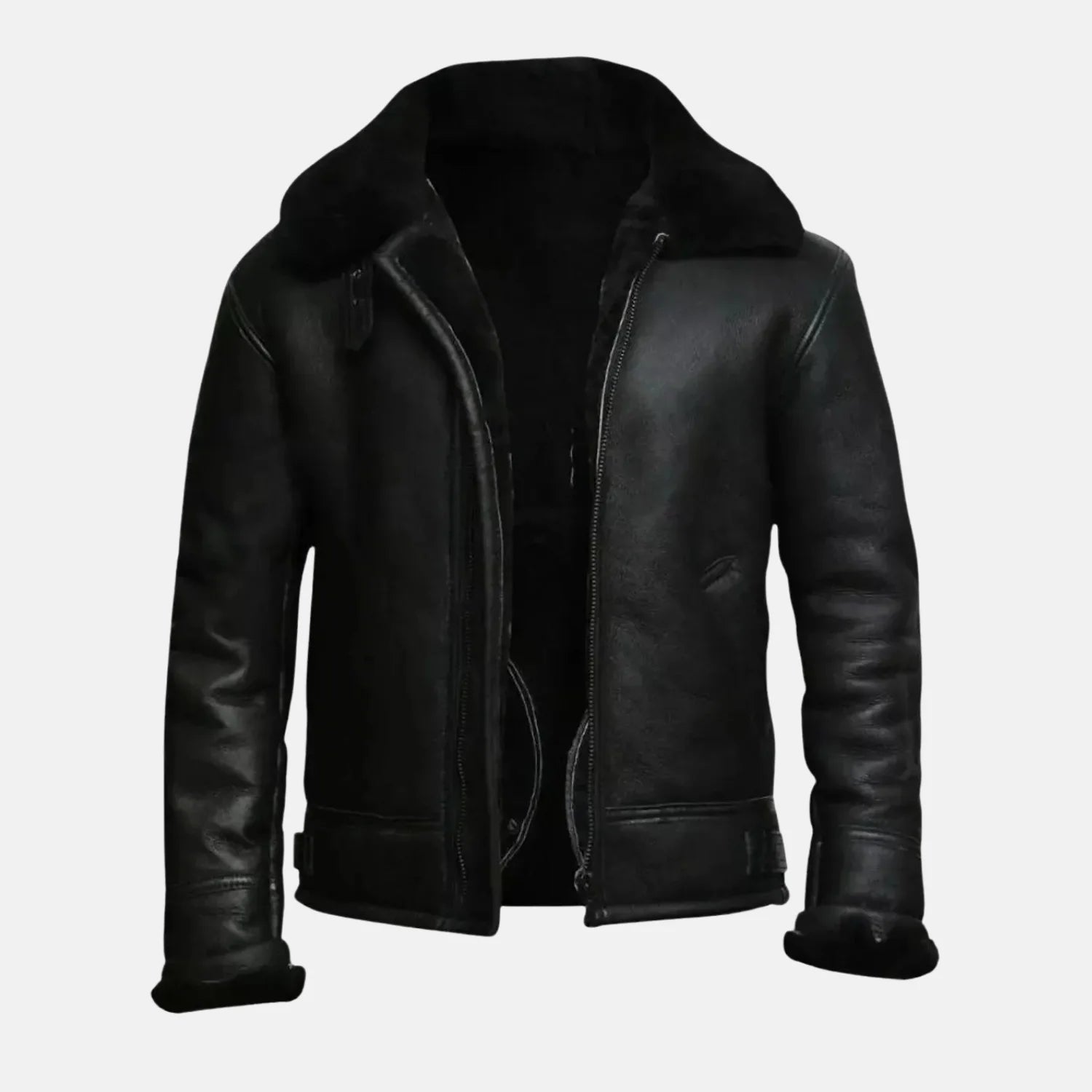 Vintage Pilot Style Aviator Jacket