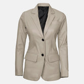 Womens Leather Blazer