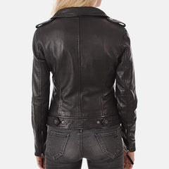 Leather Bomber Jacket for women
