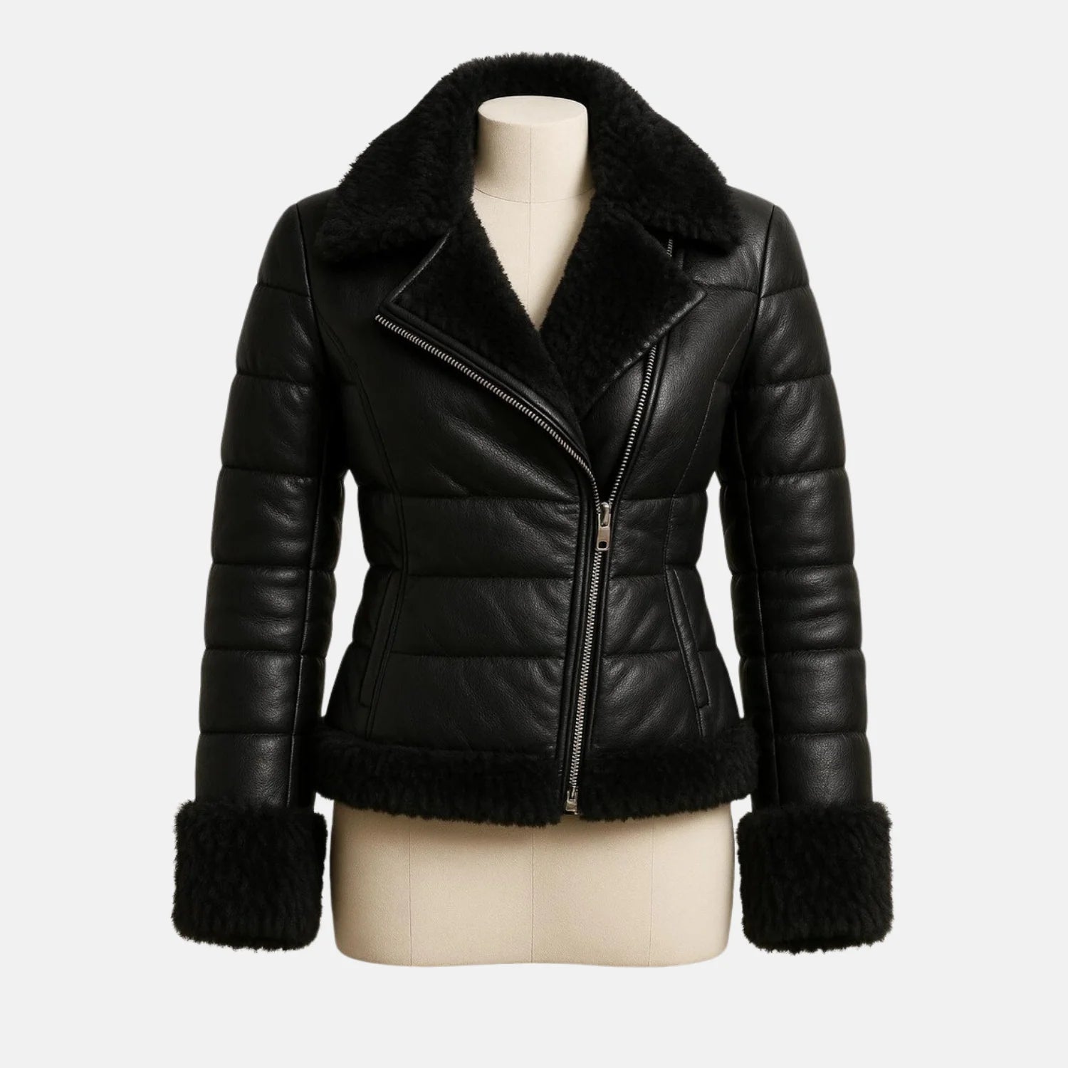 Fur Coat Aviator Jacket Women