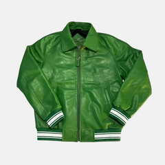 American Flight Bomber Leather Fight Jacket