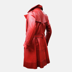 Top Notch Collar Men's Leather Duster