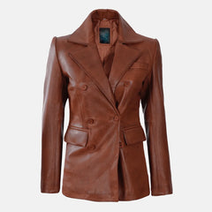 Esme Echelon Women's Leather Blazer Jacket