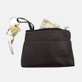 Mulberry Small Classic Grain mens leather zipper wallet coin holder