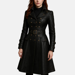 Shadowa Steampunk Jacket Women Trench Coat