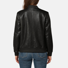 varsity jacket black