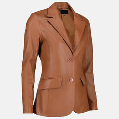 Allure Leather Blazer for Women