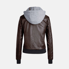 Cozy Embrace Leather Bomber Jacket for Women | Order Now