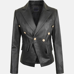 Glamour Leather Blazer Jacket