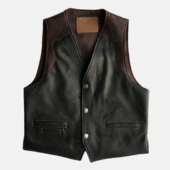 Inferno Forge Leather Vest For Men