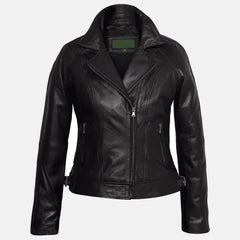 Valerie Leather Biker Jacket For Women