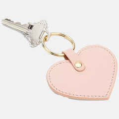 Leather Heart Key Fob