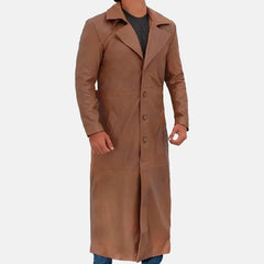 Lone Ranger Mens Leather Duster Coat