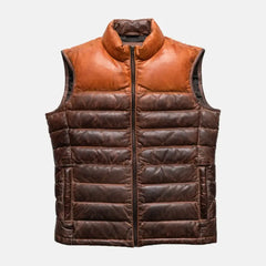 Raven Robes Mens Leather Motorcycle Vest