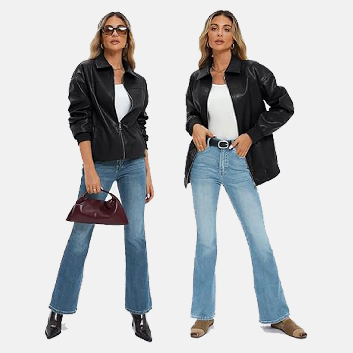 Stylish Leather Bomber Jacket for Women | Order Now