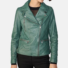 Vanessa Leather Moto Jacket Women