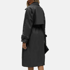 Outlander Womens Leather Coat | Womens Black Leather Coat