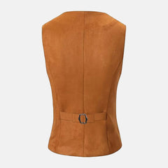 Shadow Streak Leather Vests for Women